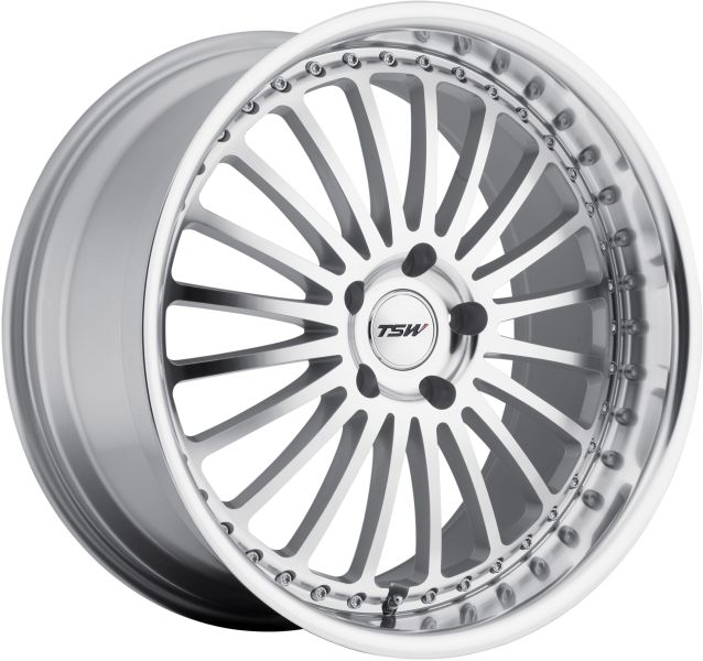 TSW Silverstone Argent / face polie / bord poli 8x18 5x108 ET40 72.1  (J18914080SIL.SP)